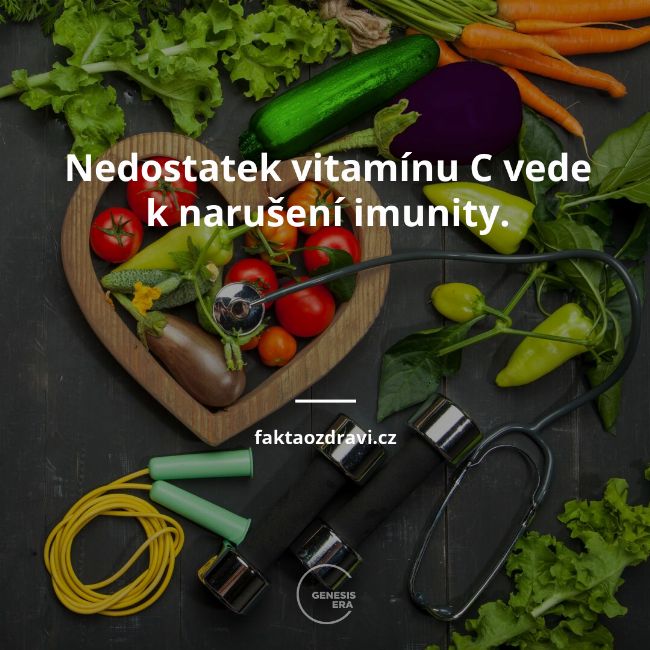 Nedostatek vitamínu C vede k narušení imunity. | faktaozdravi.cz